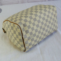 Louis Vuitton Speedy 25 Damier Azure-Bags-Louis Vuitton-Blue/White-JustGorgeousStudio.com