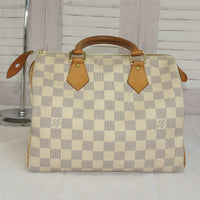 Louis Vuitton Speedy 25 Damier Azure-Bags-Louis Vuitton-Blue/White-JustGorgeousStudio.com