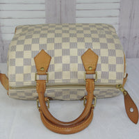 Louis Vuitton Speedy 25 Damier Azure-Bags-Louis Vuitton-Blue/White-JustGorgeousStudio.com
