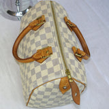 Louis Vuitton Speedy 25 Damier Azure-Bags-Louis Vuitton-Blue/White-JustGorgeousStudio.com