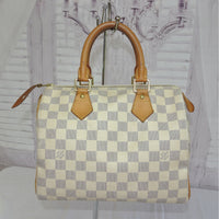 Louis Vuitton Speedy 25 Damier Azure-Bags-Louis Vuitton-Blue/White-JustGorgeousStudio.com
