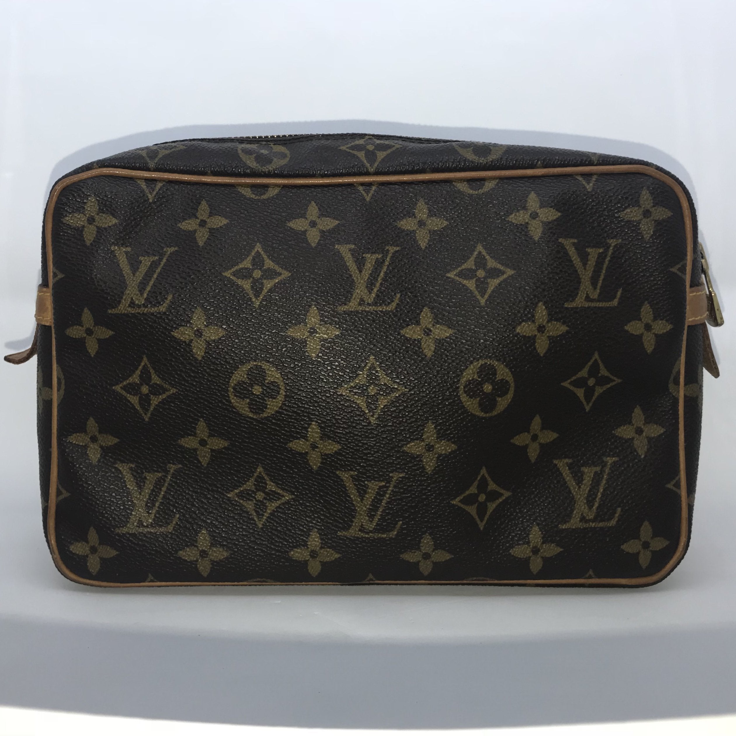 Authentic Louis Vuitton Monogram Compiegne 28 Clutch Hand Bag M51845 LV  6869G