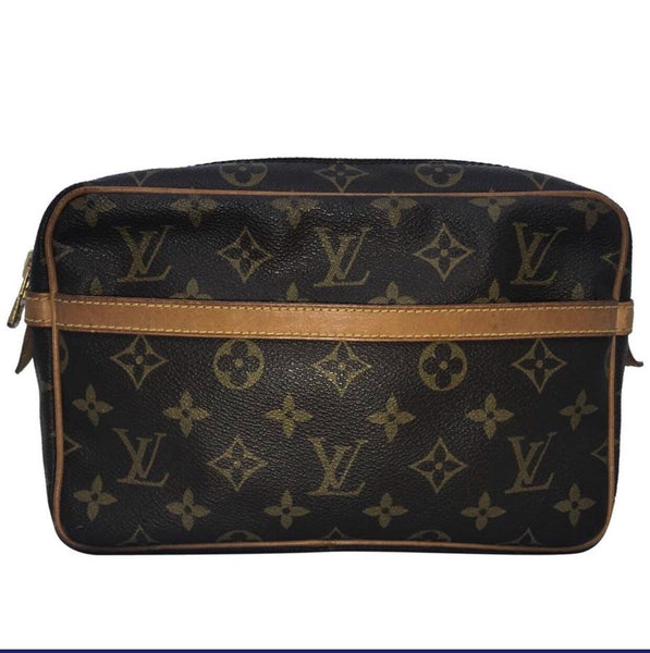 Louis Vuitton Trocadéro MM Compiegne Clutch Travel Bag-Bags-Louis Vuitton-Brown-JustGorgeousStudio.com