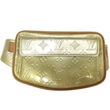 Louis Vuitton Vernis Fanny Pack Waist Belt Waist Bag-bags-Louis Vuitton-Green/Silver/Tan-JustGorgeousStudio.com