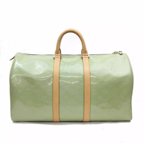 Louis Vuitton Vernis Keepall 45-Bags-Louis Vuitton-Green/Blue-JustGorgeousStudio.com