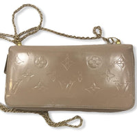 Louis Vuitton Zippy Long Wallet On Chain-Wallets & Clutches-Louis Vuitton-Pink/Tan-JustGorgeousStudio.com