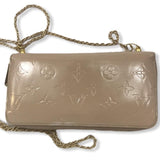 Louis Vuitton Zippy Long Wallet On Chain-Wallets & Clutches-Louis Vuitton-Pink/Tan-JustGorgeousStudio.com