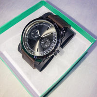 Men's Diver Style Watch-Jewelry, Watches, & Sunglasses-ArtWatch International Cooper Design Ltd.-Silver-JustGorgeousStudio.com