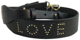 Michael Kors Black Love Studded Leather Shoulder Strap-Straps-Michael Kors-Black-JustGorgeousStudio.com
