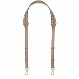 Michael Kors Black & Silver Leather Riveted Shoulder Strap-Straps-Michael Kors-Black/Silver HW-JustGorgeousStudio.com
