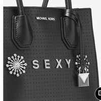Michael Kors Fireworks Pin-Lock + Key, Charms, Tags-Michael Kors-Silver-JustGorgeousStudio.com