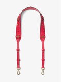Michael Kors Floral Embellished Leather Shoulder Strap-Straps-Michael Kors-Deep Pink/Gold HW-JustGorgeousStudio.com