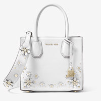 Michael Kors Floral Embellished Leather Shoulder Strap-Straps-Michael Kors-Deep Pink/Gold HW-JustGorgeousStudio.com