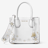 Michael Kors Floral Embellished Leather Shoulder Strap-Straps-Michael Kors-Deep Pink/Gold HW-JustGorgeousStudio.com