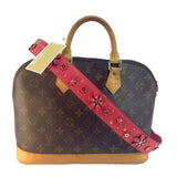 Michael Kors Floral Embellished Leather Shoulder Strap-Straps-Michael Kors-Deep Pink/Gold HW-JustGorgeousStudio.com