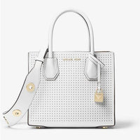 Michael Kors Grommeted Leather Shoulder Strap-Straps-Michael Kors-Black/Gold HW-JustGorgeousStudio.com