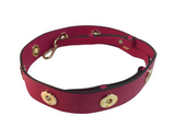 Michael Kors Grommeted Leather Shoulder Strap-Straps-Michael Kors-Black/Gold HW-JustGorgeousStudio.com