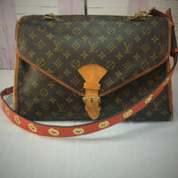 Michael Kors Grommeted Leather Shoulder Strap-Straps-Michael Kors-Black/Gold HW-JustGorgeousStudio.com