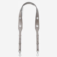 Michael Kors Grommeted Leather Shoulder Strap-Straps-Michael Kors-Pearl Grey/Silver HW-JustGorgeousStudio.com