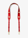Michael Kors Grommeted Leather Shoulder Strap-Straps-Michael Kors-Red/Gold HW-JustGorgeousStudio.com