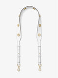 Michael Kors Grommeted Leather Shoulder Strap-Straps-Michael Kors-White/Gold HW-JustGorgeousStudio.com