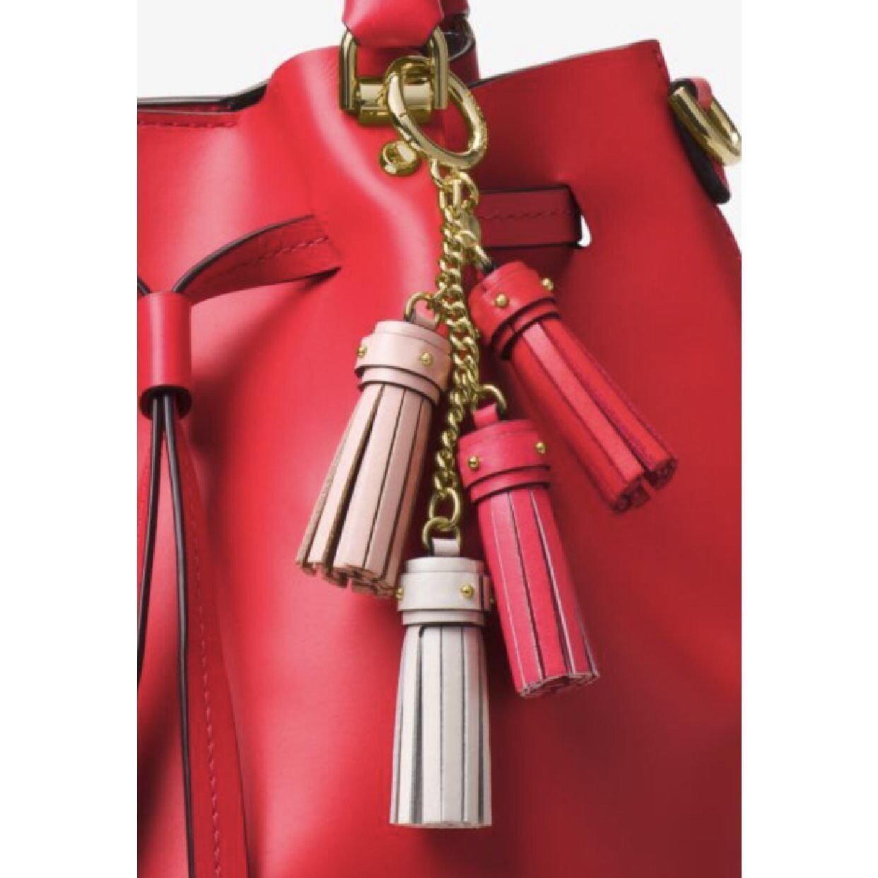 Real Leather Tassel Bag Charm,Purse Charm,Handbag Charm,Renault Tassel Key  Chain