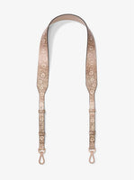 Michael Kors Lizard-Embossed Shoulder Strap-Straps-Michael Kors-Champagne/Oat-JustGorgeousStudio.com