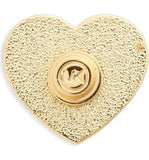 Michael Kors Pink Heart Pin-Lock + Key, Charms, Tags-Michael Kors-Gold/Pink-JustGorgeousStudio.com