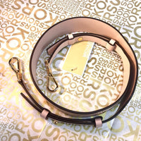 Michael Kors Pink Love Studded Leather Shoulder Strap-Straps-Michael Kors-Soft Pink-JustGorgeousStudio.com