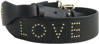 Michael Kors Pink Love Studded Leather Shoulder Strap-Straps-Michael Kors-Black-JustGorgeousStudio.com