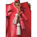 Michael Kors Shoulder Strap + Bag Charm-Straps-Michael Kors-Red/Pink/White/Gold-Strap + Charm-JustGorgeousStudio.com