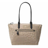 Michael Kors Vegan Leopard Nylon Tote-Bags-Michael Kors-Brown/beige/black-JustGorgeousStudio.com