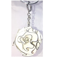 Michael Kors White Leather Flower Bouquet Bag Charm-Lock + Key, Charms, Tags-Michael Kors-White-JustGorgeousStudio.com