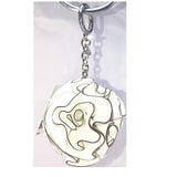 Michael Kors White Leather Flower Bouquet Bag Charm-Lock + Key, Charms, Tags-Michael Kors-White-JustGorgeousStudio.com