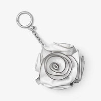 Michael Kors White Leather Flower Bouquet Bag Charm-Lock + Key, Charms, Tags-Michael Kors-White-JustGorgeousStudio.com