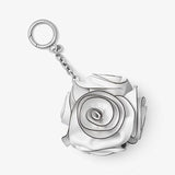 Michael Kors White Leather Flower Bouquet Bag Charm-Lock + Key, Charms, Tags-Michael Kors-White-JustGorgeousStudio.com