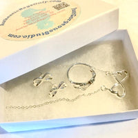 Open Hearts 3 Piece Jewelry Set-Jewelry, Watches, & Sunglasses-Just Gorgeous Studio-silver-JustGorgeousStudio.com