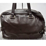 Prada Leather Top Handle Shoulder Bag-Bags-PRADA-Brown-JustGorgeousStudio.com
