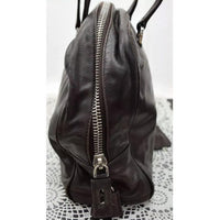Prada Leather Top Handle Shoulder Bag-Bags-PRADA-Brown-JustGorgeousStudio.com