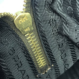 Prada Monogram Logo Boston Shoulder Bag-Bags-PRADA-Brown/Gold-JustGorgeousStudio.com