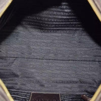 Prada Monogram Logo Boston Shoulder Bag-Bags-PRADA-Brown/Gold-JustGorgeousStudio.com