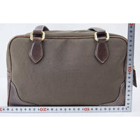 Prada Monogram Logo Boston Shoulder Bag-Bags-PRADA-Brown/Gold-JustGorgeousStudio.com