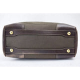 Prada Monogram Logo Boston Shoulder Bag-Bags-PRADA-Brown/Gold-JustGorgeousStudio.com
