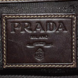 Prada Monogram Logo Boston Shoulder Bag-Bags-PRADA-Brown/Gold-JustGorgeousStudio.com