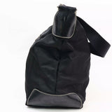 Prada Nylon Leather Hand Shoulder Tote-Bags-PRADA-black/silver-JustGorgeousStudio.com