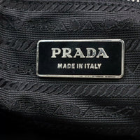 Prada Nylon Leather Hand Shoulder Tote-Bags-PRADA-black/silver-JustGorgeousStudio.com