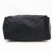 Prada Nylon Leather Hand Shoulder Tote-Bags-PRADA-black/silver-JustGorgeousStudio.com