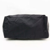 Prada Nylon Leather Hand Shoulder Tote-Bags-PRADA-black/silver-JustGorgeousStudio.com