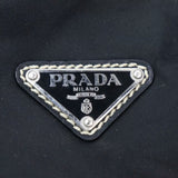 Prada Nylon Leather Hand Shoulder Tote-Bags-PRADA-black/silver-JustGorgeousStudio.com