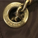 Prada Tessuto Shoulder Bag (brown)-Bags-PRADA-Brown/gold-JustGorgeousStudio.com